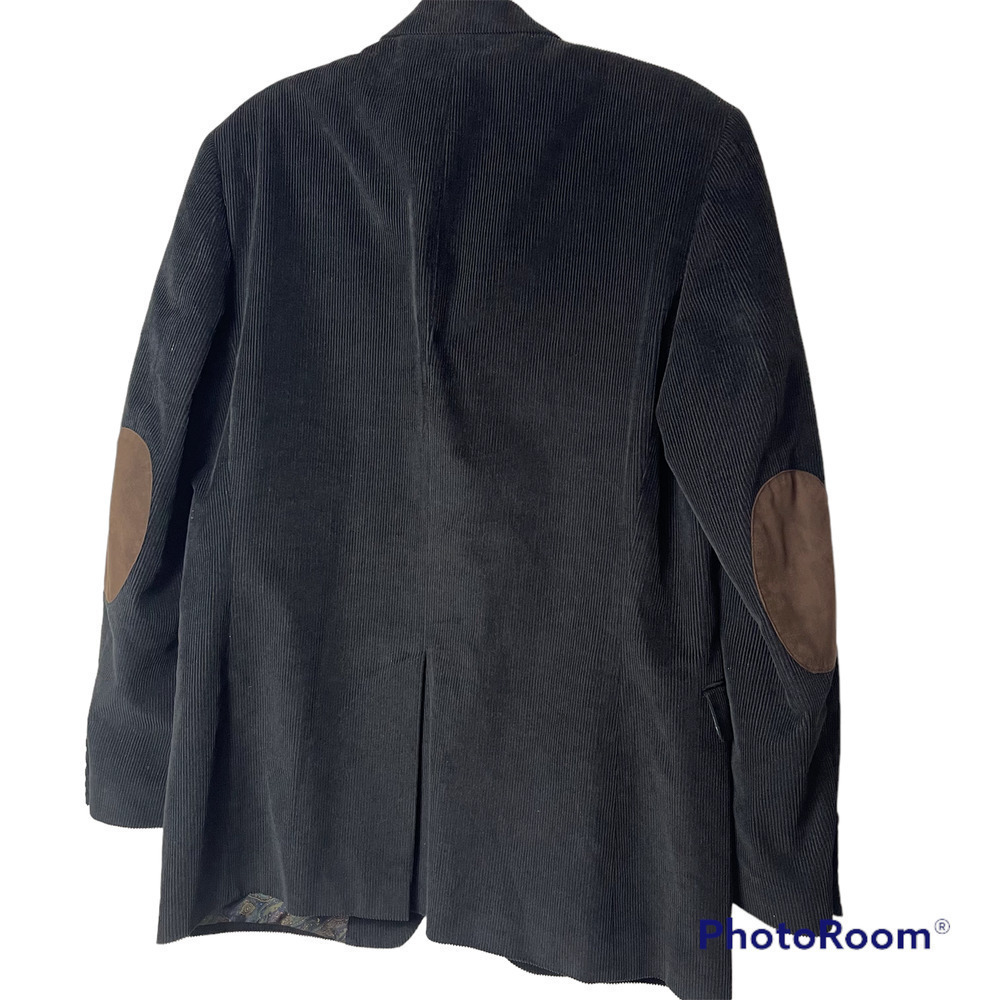VTG Lauren Ralph Lauren Men's Corduroy Two Buttons Blazer Chocolate Brown 40L - Picture 2 of 11